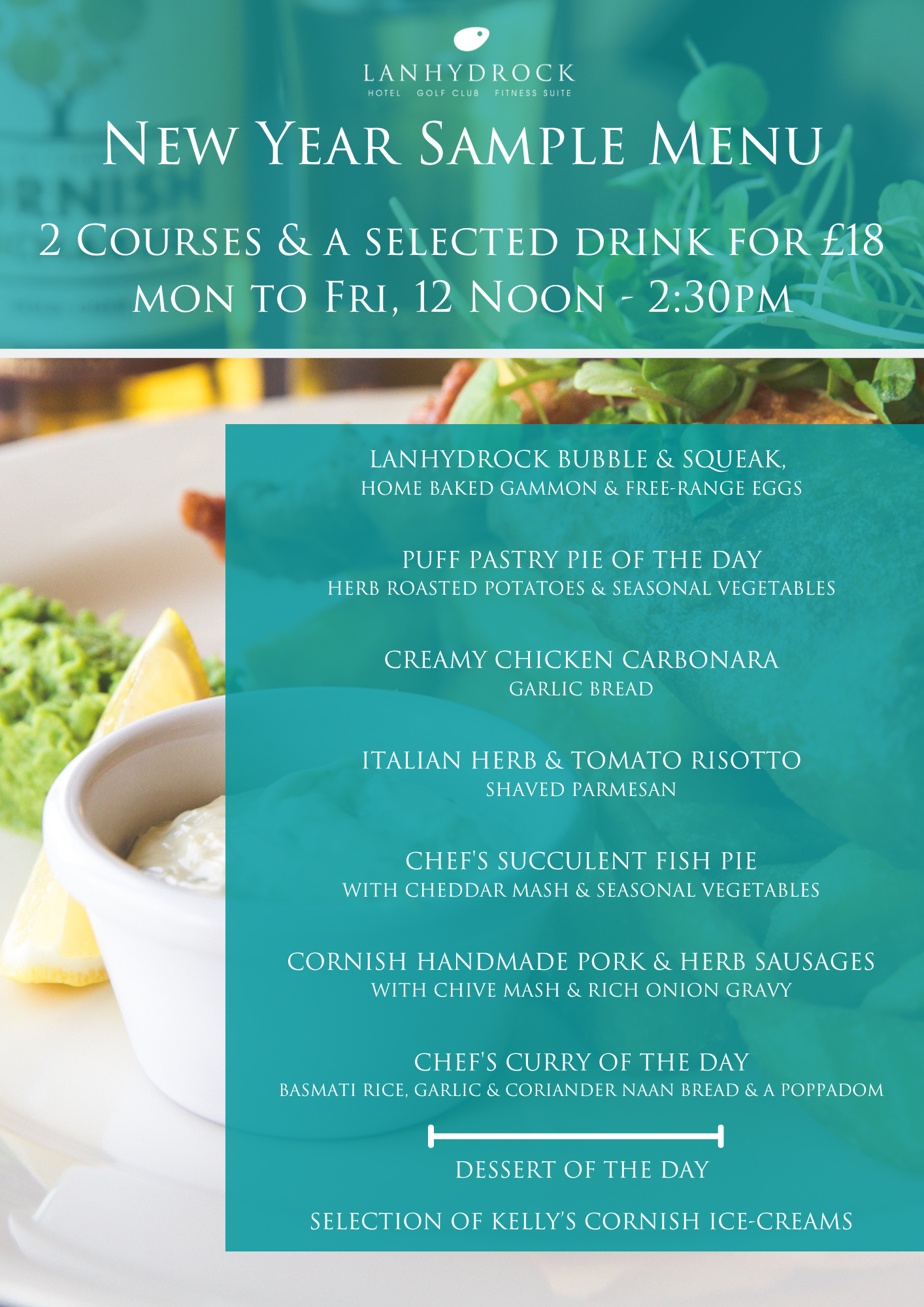 February 2 course meal deal