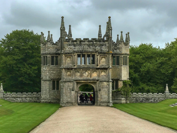 Entrance way to Lanhydrock House and Gardens 