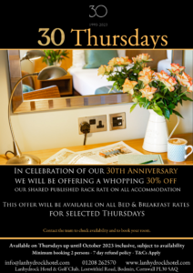30% off selected Thursdays
